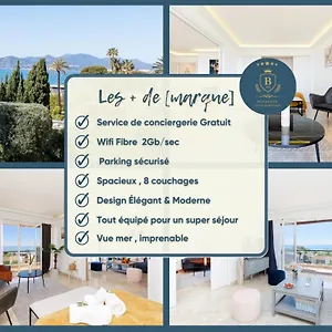 Riviera - Sea View - Clim - 50m - De Standing - Spacieux 180 M2 - Parking Apartment